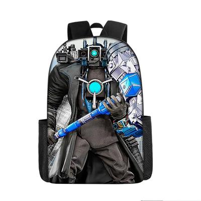 Skibidi Toilet Man, Monitor Man Titan Tv Man Audio Man Backpack Student Bag