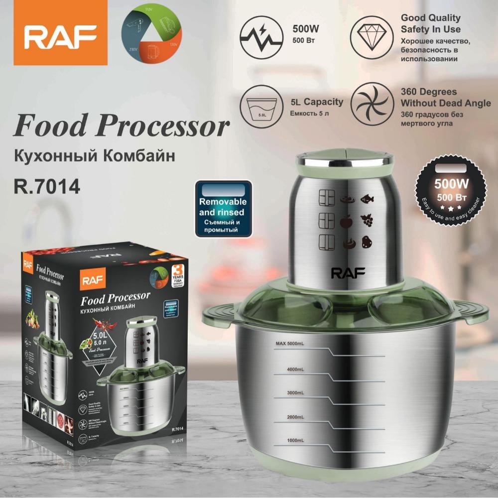 European and U.S. Standard Household and Commercial Electric Meat Grinder, High-Capacity Filling Machine, Garlic Crusher, and Meat Mincer, 5L