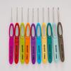 Knitting Tools, Sweater Needles, Colored Plastic Non-slip Handles, Thin Lace Crochet, a Set of 10 Pcs In a Bag.