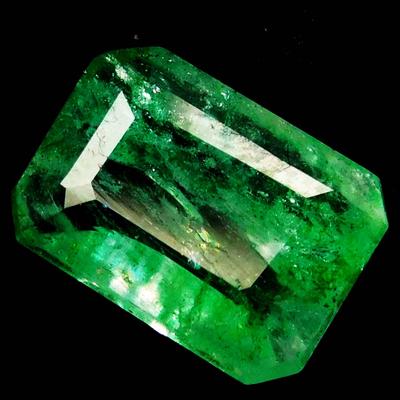 2 Carate Smarald Natural Colombian Formă Smarald Piatră Prețioasă Verde Liberă
