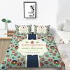Christmas Gift Quilt Cover Pillowcase Two Or Three-Piece Set Digital Printing Polyester Cartoon Series