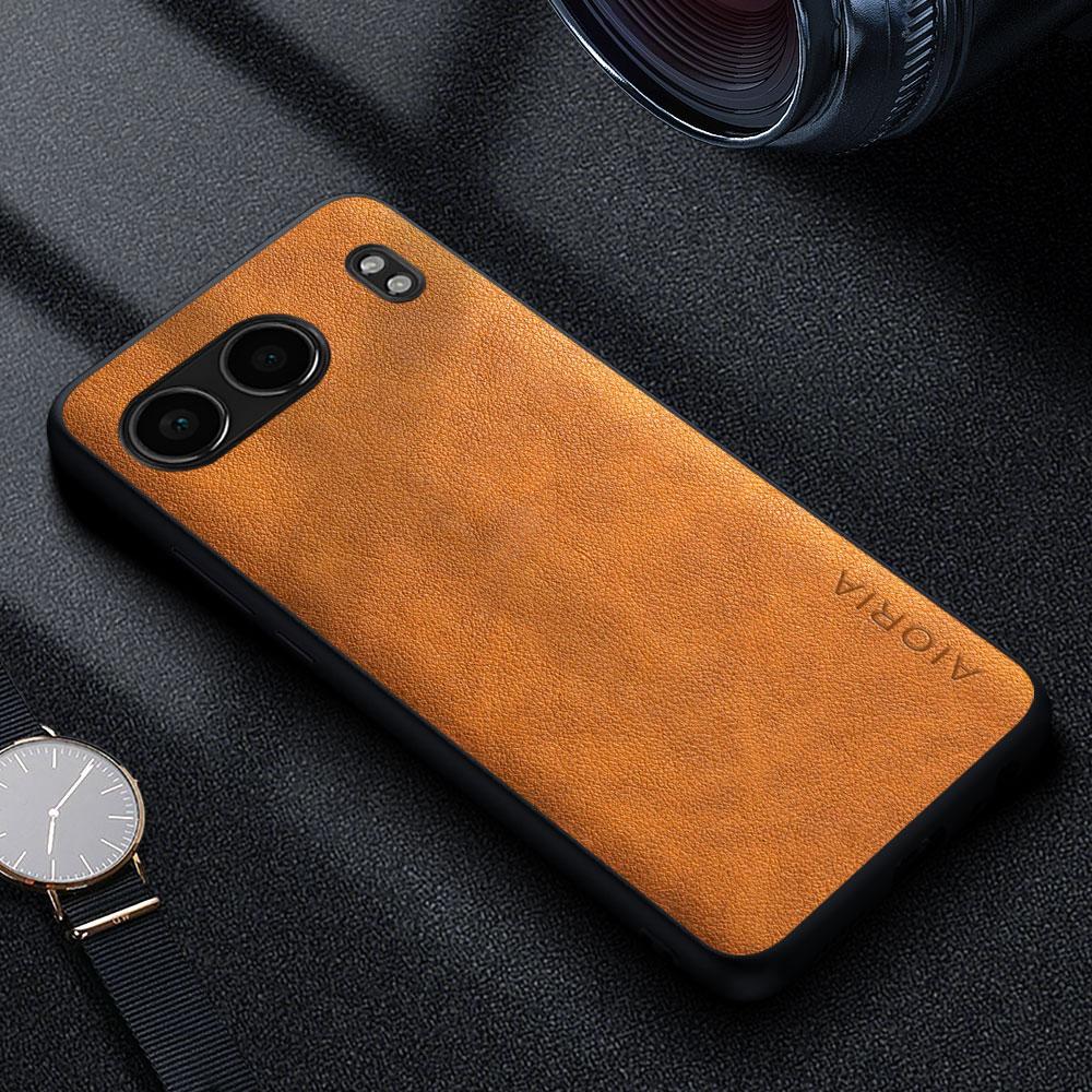 Capa de couro de luxo premium para telefone Oneplus Nord 4 3 2 2T N20 N200 N30 SE Funda Retro Business Style Capa de cor sólida