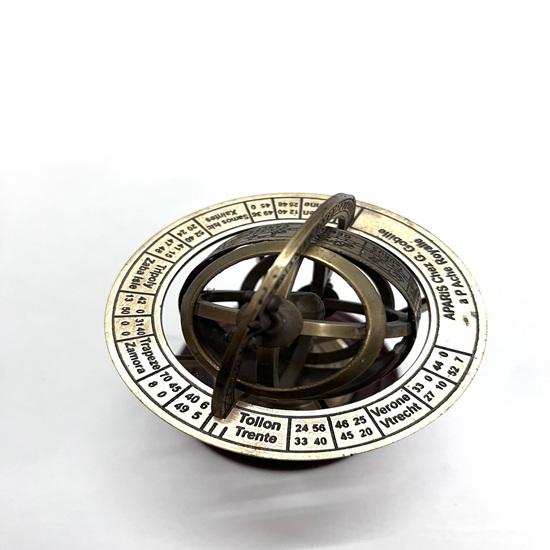 15.24 Cm Armillary Sphere On Elegant Wooden Base A Nostalgic Decor Accent for Your Home Décor Armillary Sphere Best Gift