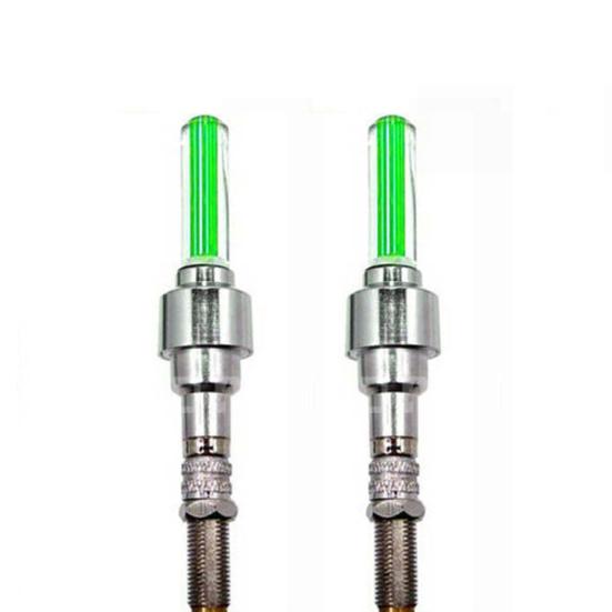 

2 х вспышки, колпачок клапана колеса, светодиодные лампы для автомобиля, велосипеда, мотоцикла зелёный