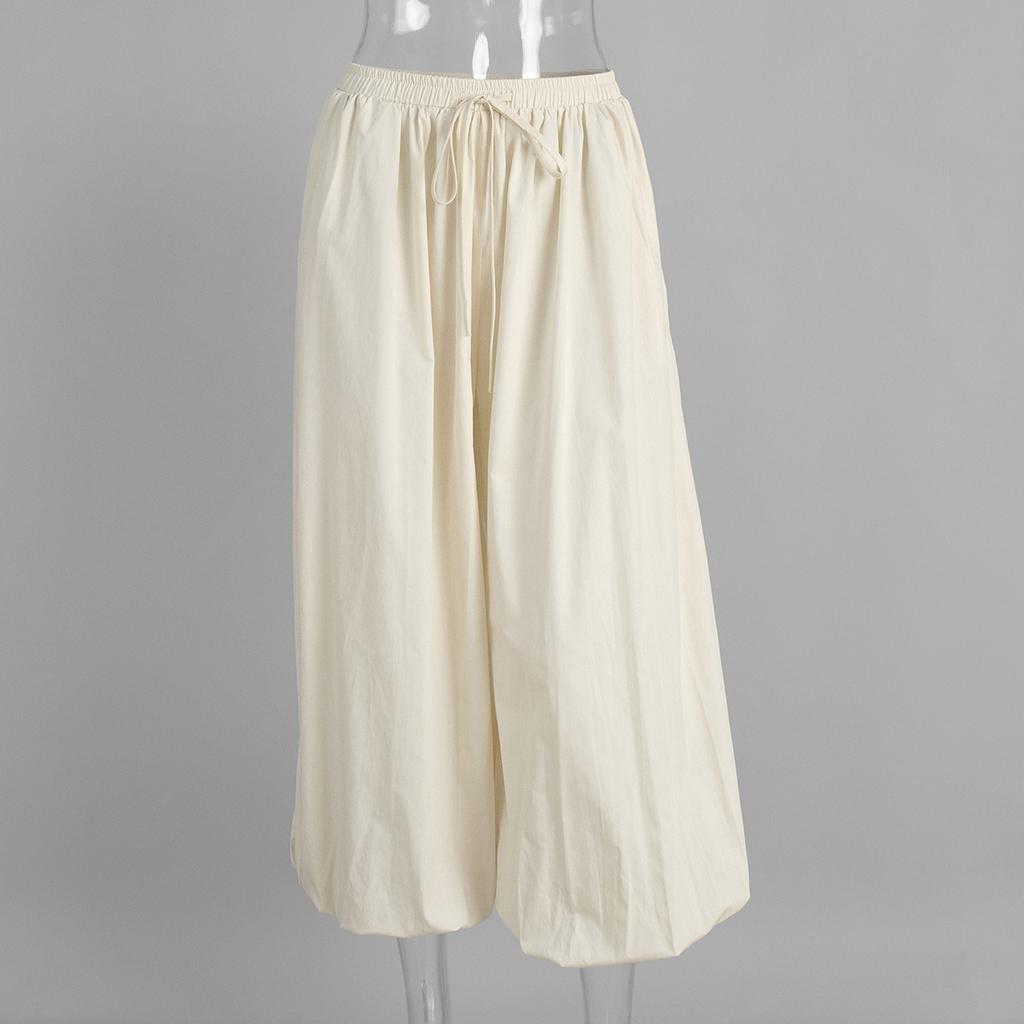 Spring and Autumn Women Casual High Waist Bloomers Long Pants Big Wide Leg Pants Women Clothes Trousers