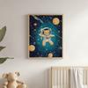 Plakat Kosmiczny Miś Astronauta Plakat Kosmiczny Miś Astronauta, 70X100 Cm, Bez Ramy, Papier Matowy 230 Gsm