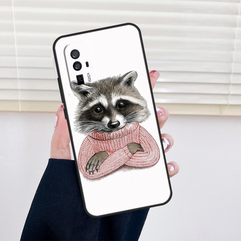 Raccoon Animal Cover For Xiaomi 11T 12T 13T 14T Pro 13 14 15 Ultra POCO X7 X6 Pro X3 X5 F5 F6 M6 Pro Case