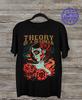Theory of a Deadman Red Rose T-Shirt Gift For Fan Black All Size Shirt Unisex T-Shirt