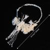 Franse Exquise Bruidshoofdbanden Veer Parels Bruidshoofddeksel Bloem Luxe Bruiloft Hoofddeksels Bruidsaccessoires