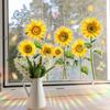 Sunflower Sunshine Colorful Glass Static Sticker Home Decoration Window Glass Sticker