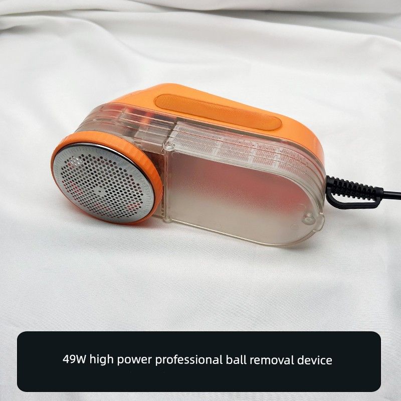 

49W Dry Cleaner Straight Plug High-Power Ball Removal Lint Remover Hotel Clothing Factory Special Fur Ball Trimmer Orange [49W/With Fine Mesh Cover]