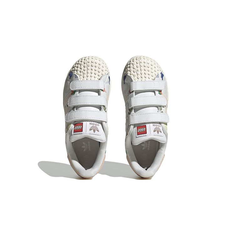 adidas LEGO x Superstar CF J Bricks And Figurine - White Wonder Quartz Kids Sneakers Footwear-White Core-White IF2202