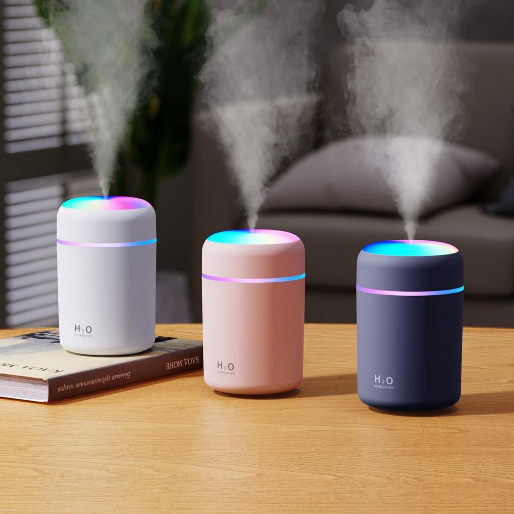 Přenosný Mini Barevný Zvlhčovač Vzduchu do Auta, Domácnosti a na Kolej