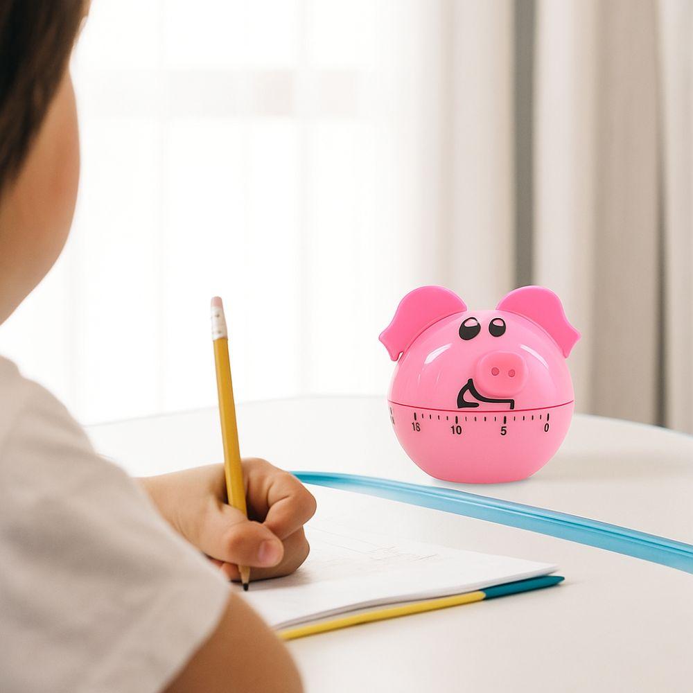 Manual Timer Mechanical Timer 60-Minute Countdown Timer Pig Shaped Timer  Practical Gift