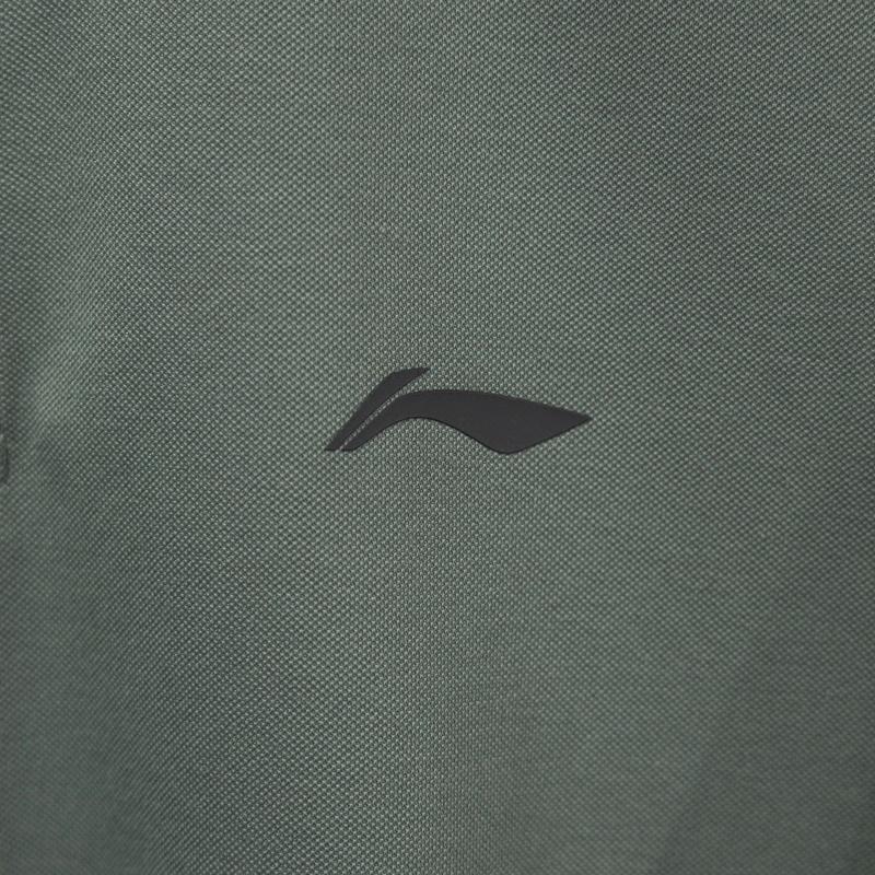 Li-Ning Plain Simple Breathable Cool Quick-Dry Casual Short Sleeve Polo Shirt Men Tops APLU139-5