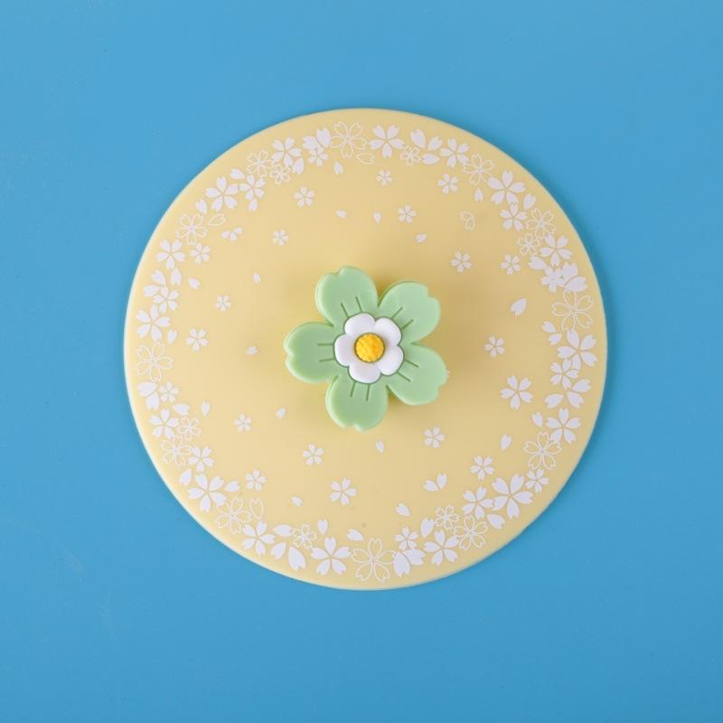 Mug Silicone Cup Lid Universal Breakfast Cup Lid Food Grade Lid Cute Cartoon Design