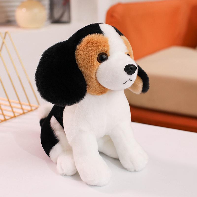 30cm Lovely Realistic Husky Beagle Bernese Mountain Dog Plush Toys Kawaii Imitation Fluffy Dog Stuffed Dolls Companion Toys
