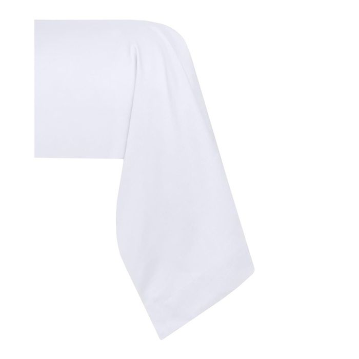 1 Taie de traversin percale de coton uni 45 x 185 cm Elysee blanc