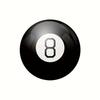 Magic 8 Ball - A Mysterious Answer Ball with a Glossy Black Exterior and White Number 8 Interior - Party Prediction Game