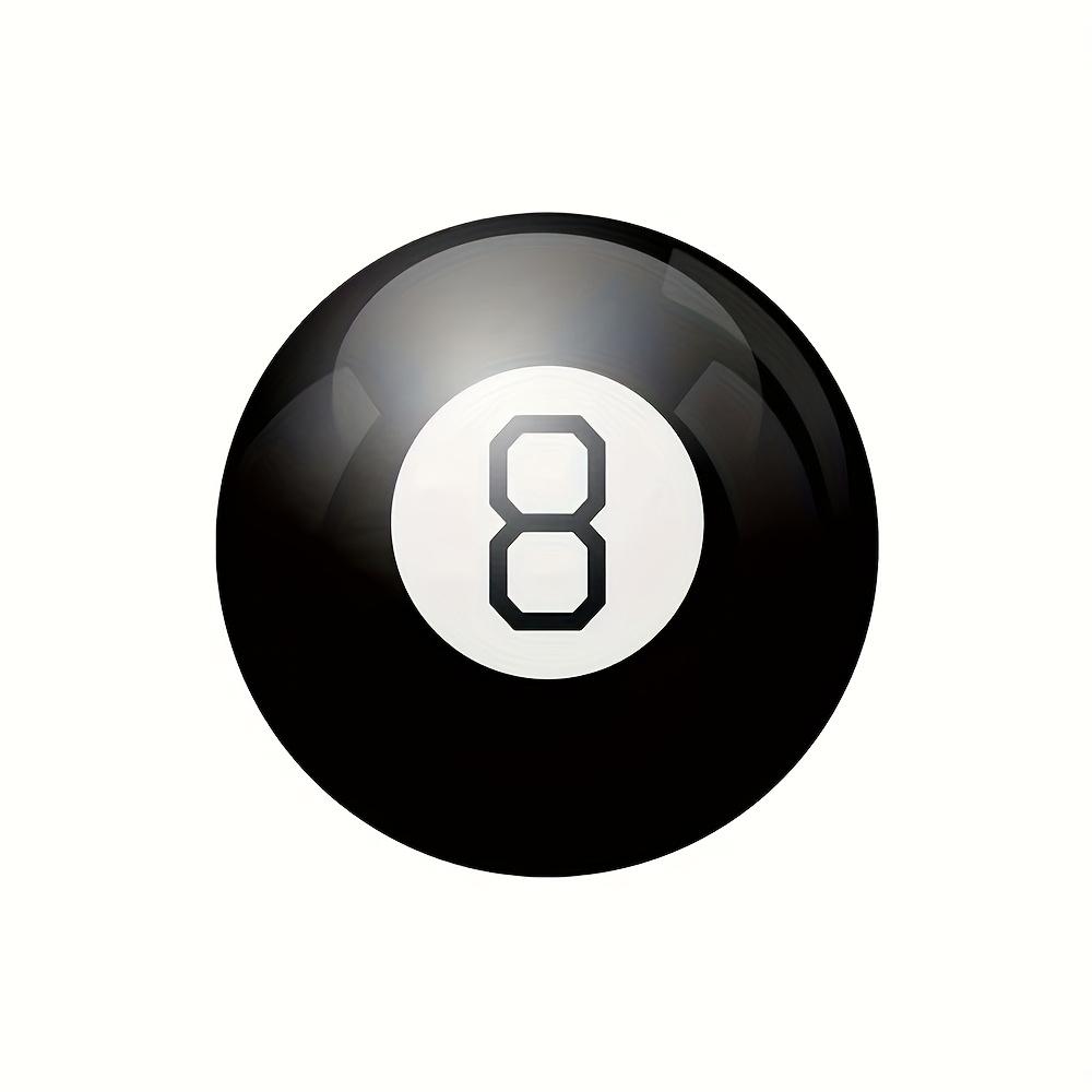 Magic 8 Ball - A Mysterious Answer Ball with a Glossy Black Exterior and White Number 8 Interior - Party Prediction Game