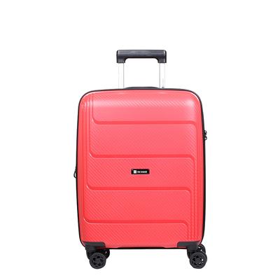 Red Expandable Hard-shell Polypropylene Cabin Suitcase