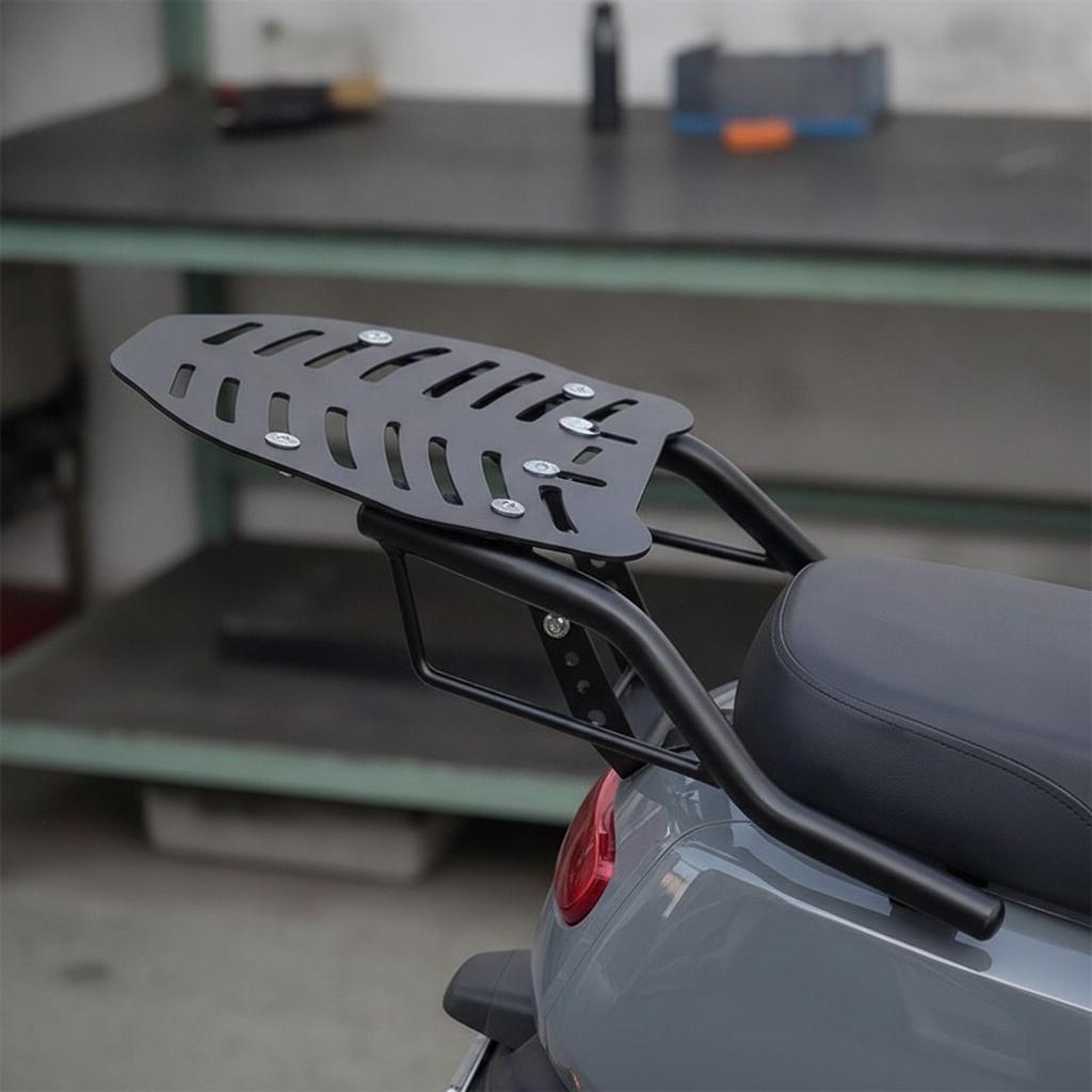 Portaequipajes Trasero para Patinete Eléctrico Accesorio Resistente Fácil de Instalar para el Desplazamiento Diario