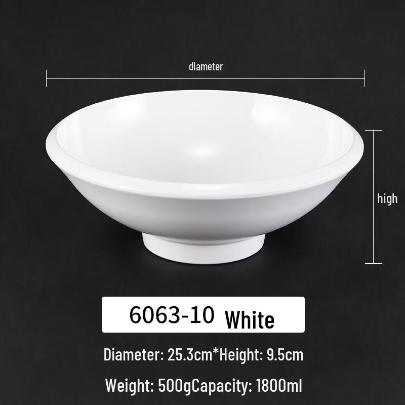 Food-Grade A5 Melamine Noodle & Soup Bowl