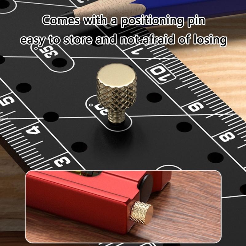 Universal Combination Square Metal Angles Finders Aluminum Angles Square for Precise 45° & 90° Line Scribing & Measuring