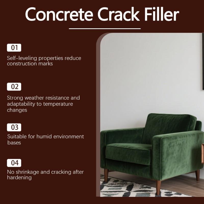 100G Cements Crack Filler Concrete Crack Sealant Adhesive Ground Hole Fixing For Construction Exterior Interior