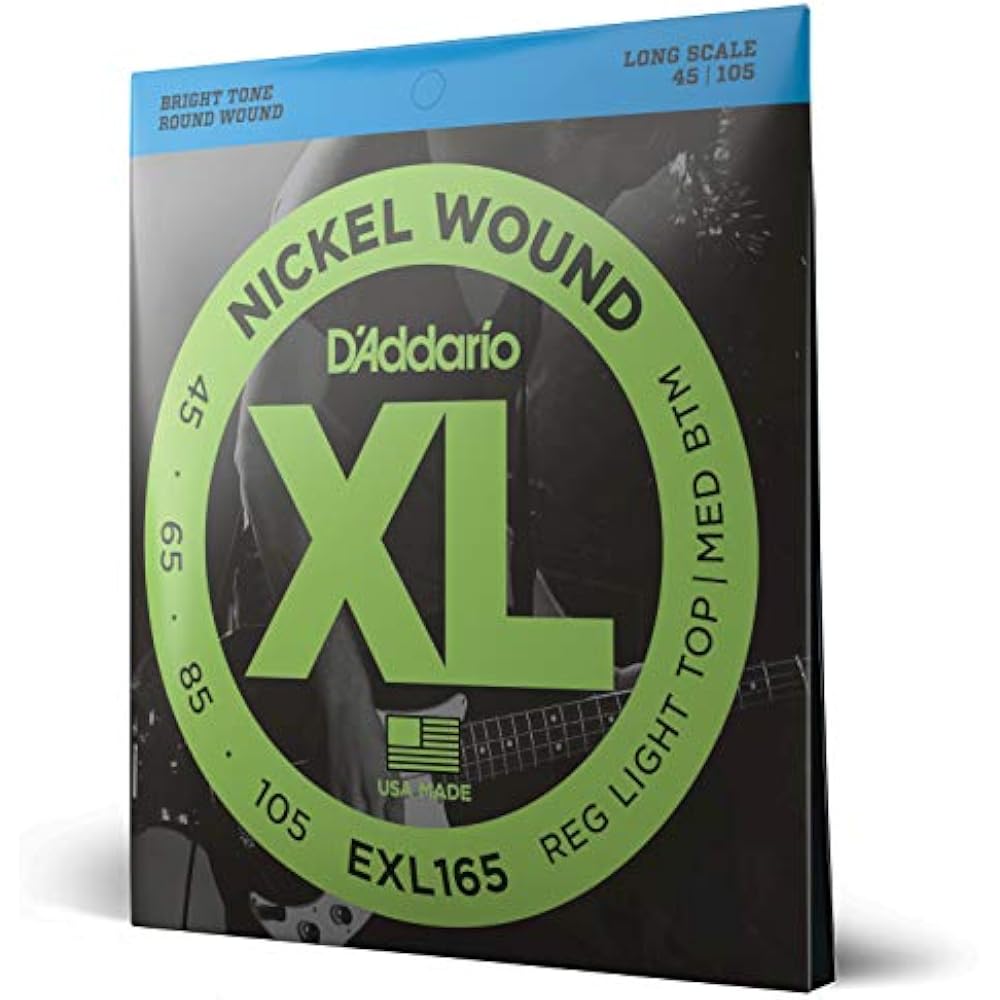 D Addario Daddario Bass String Nickel Long Scale .045-.105 EXL165 [Domestic Genuine]