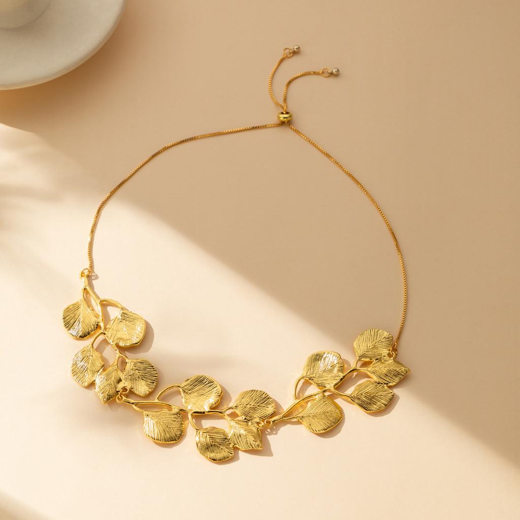 Elegant Leaf Design Alloy Earrings For Fashion Forward Women In Gold And Silver Colors