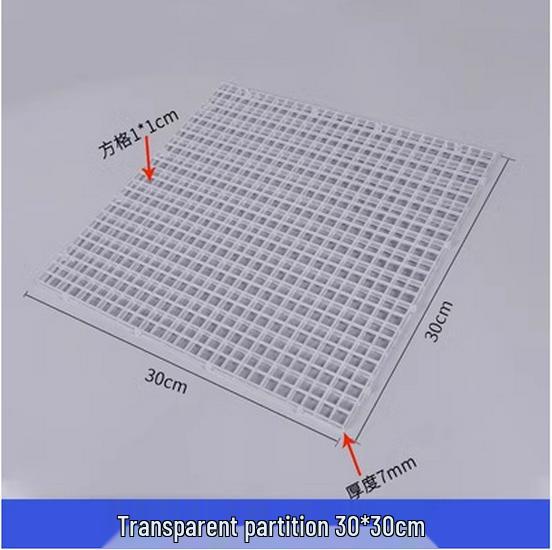 Aquarium Mesh Lid and Turtle Basking Platform with Bottom Filter Plate