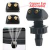 2pcs of dual hole windshield wiper nozzles for most car models suitable for water spray and adjustable wiper accessories