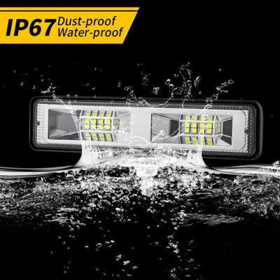 Luz 12V / 24V Automóvel E Motocicleta Luz de Trabalho Em Forma de I 16led48w Farol de Milha para Veículo Off-road Luz de Engenharia Manutenção