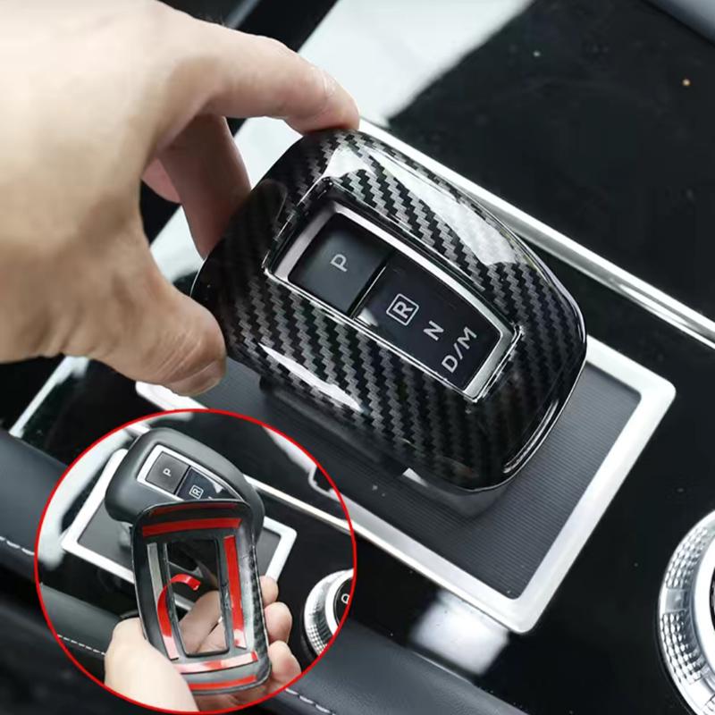 For Mitsubishi Xforce HEV 2025 2026 Car Interior Accessories ABS Carbon Shift Knob Cover Auto Gear Lever Head Trims Styling