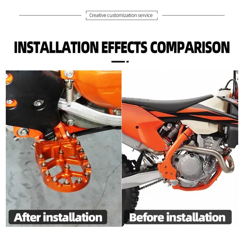 Aluminum CNC Front Foot Pegs KTM 125-500 XC XCF SX SXF EXC EXCF XCW TPI Off-Road Dirt Bikes