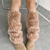 Cold Proof Plush Warm Scarf Cute Elk Leg Warmers Long Socks Fashion Earmuffs  Autumn Winter