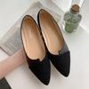 Płaskie buty z czubkiem w szpic Damskie Jednolite Patchworkowe Buty Codzienne Oddychające Baleriny Codzienne Uniwersalne Wygodne Mokasyny