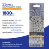VG Sports 11 Speed Bike Chain Lightweight Half Hollow 1/2x11/128 Inch 116 Links Bicycle Chain for Mountain Bike