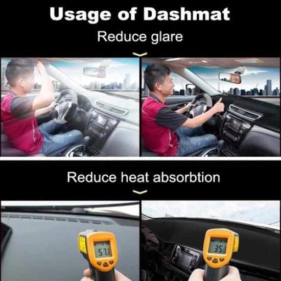 Leather Dash Mat Non-Slip Dashboard Dashmat Cover For Honda CR-V 2007-2011