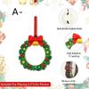 DIY Craft Pendant Hanging Picture Frame Ornaments Wooden Xmas Tree Hanging Decor  New Year