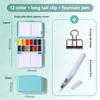 Travel Paint Palette Pocket Artist Watercolor Set Schmincke 12/24Colors Portable Watercolor Paint Box Sketchbook Set for Student