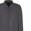 Armani Exchange Long Sleeve Polo Shirt With All Over Logo Men shirts Deep-Navy-Blue XM000668-AF10253-FB007