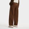 Fila Original Fashion Classic Simple Solid Color Versatile Waterproof Loose Woven Casual Pants Women Pants Mulan-Brown F11W549801FBN