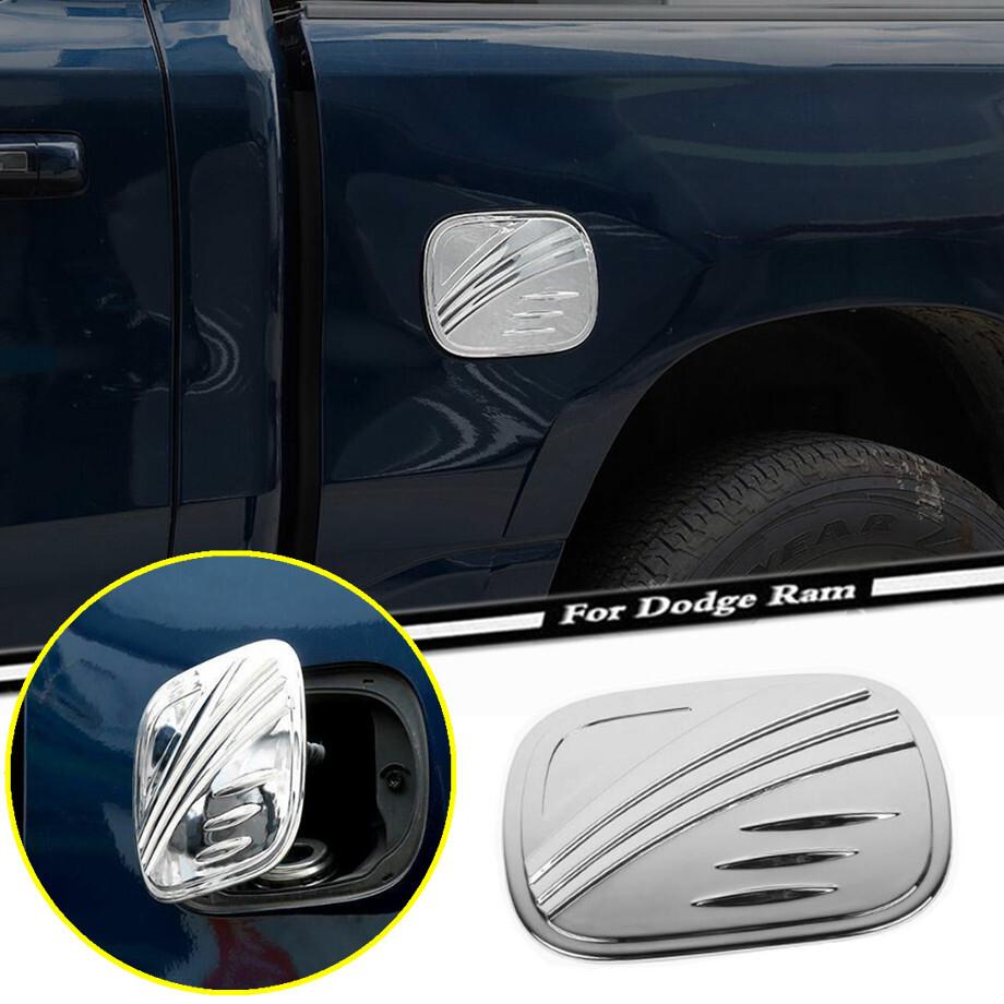 Car Fuel Tank Door Cover Gas Cap For Dodge RAM 1500 2019-2024 Accessories Chrome