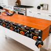 Halloween Party Decoration Happy Disposable Tablecloth, Spooky Pumpkin Ghost Skeleton Waterproof Oil-proof Tablecloth Table Cover for Kitchen
