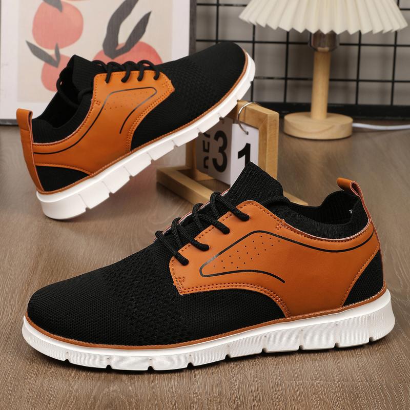 

Foreign trade spring large size shoes lightweight thick-soled shock-absorbing breathable sports and leisure men s shoes mesh shoes 39