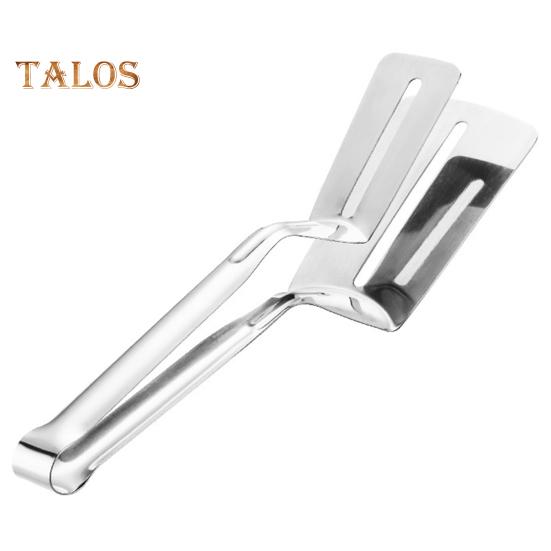 

Зажим для еды из нержавеющей стали, полая длинная противоскользящая ручка, многофункциональный многофункциональный зажим для стейка, мяса, рыбы, барбекю, сервировочный зажим, лопаточка для щипцов серебряный