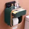 Toilet Paper Holder Without Drilling Tissue Box Wall-Mounted Paper Storage Box Roll Toilet Paper Holder Bathroom Accessories