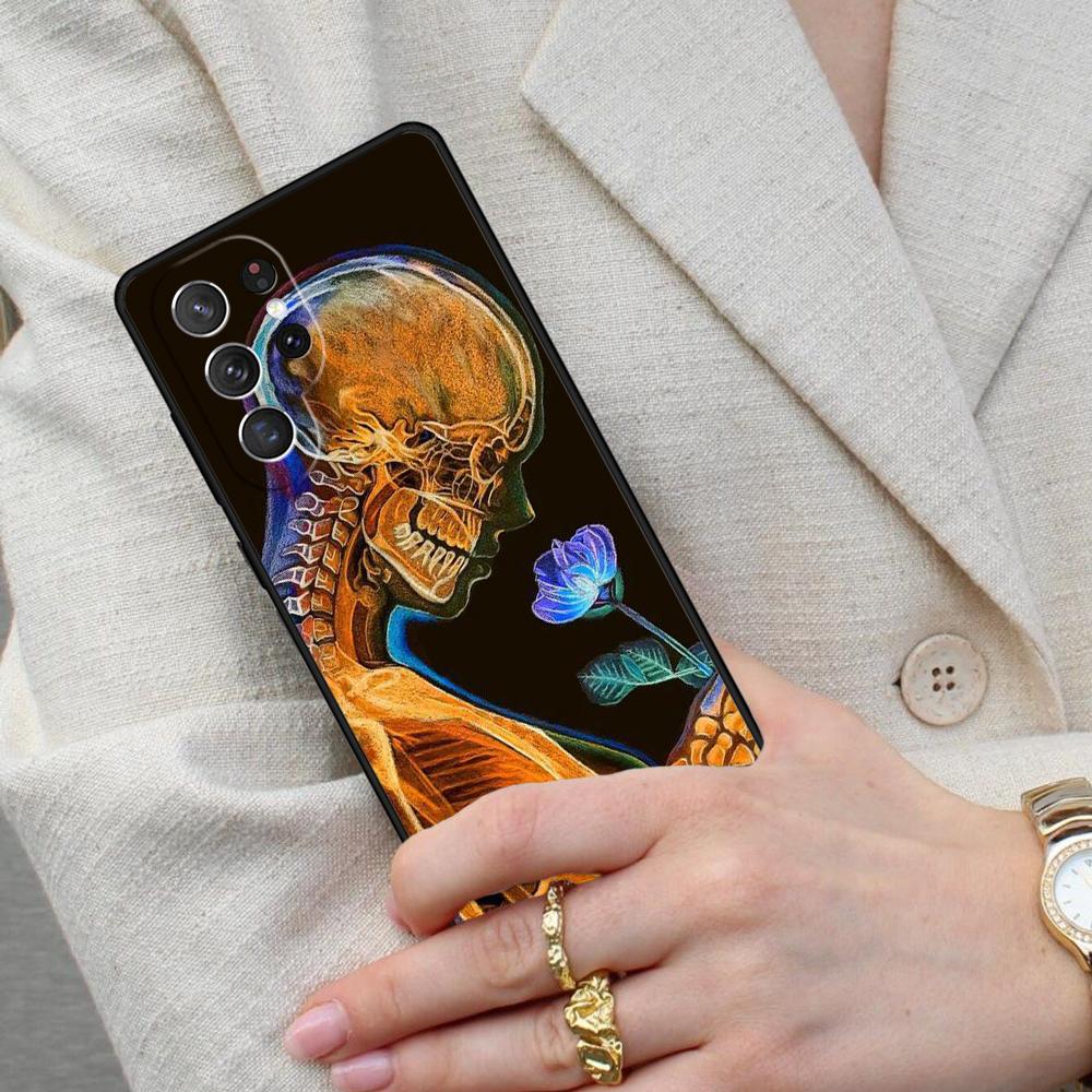 Skeleton X-Ray Cell Phone Case for Samsung Galaxy S26 Ultra S25 S24 S23 S22 S21 S20 Note10 Cover